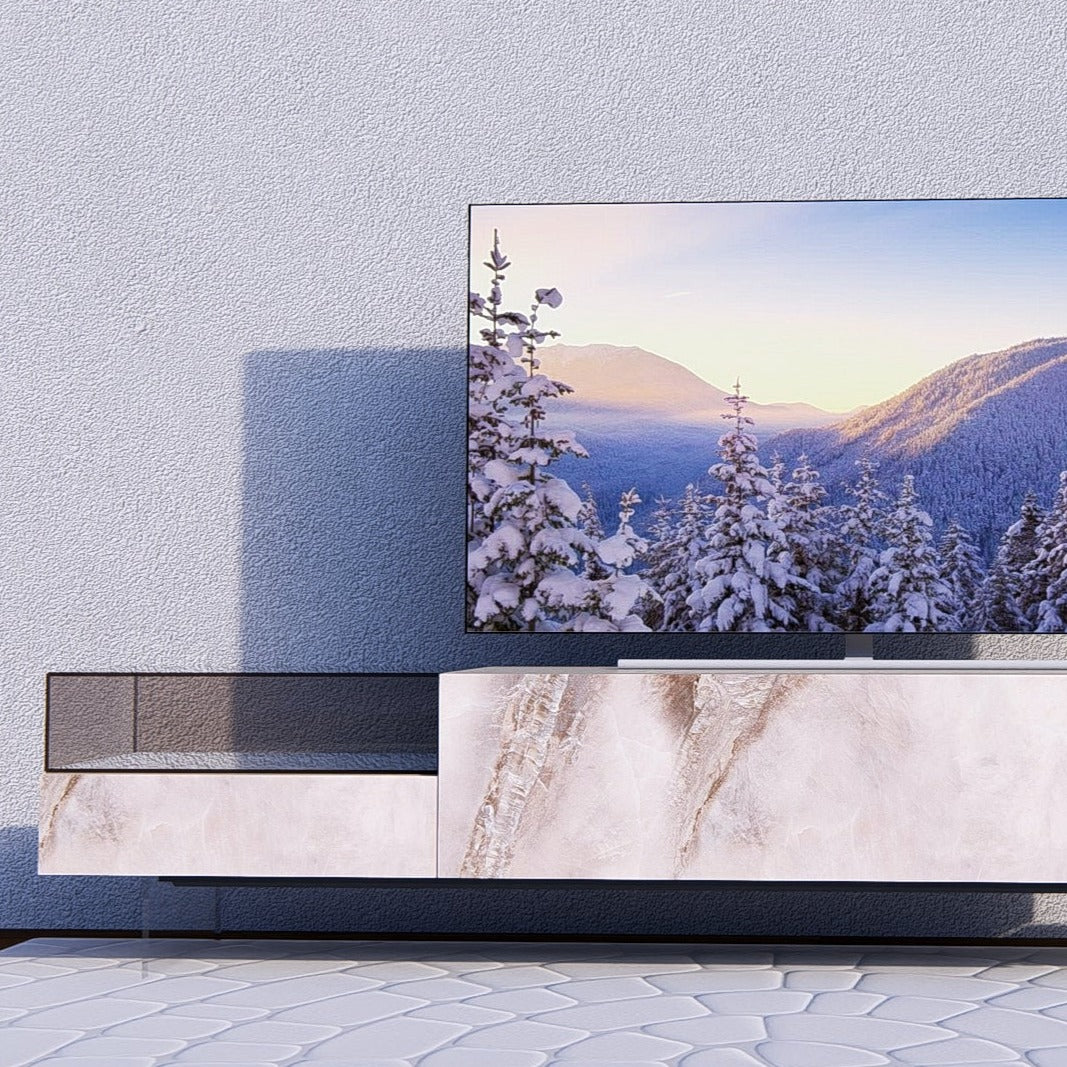36e8 Glass Tv Unit