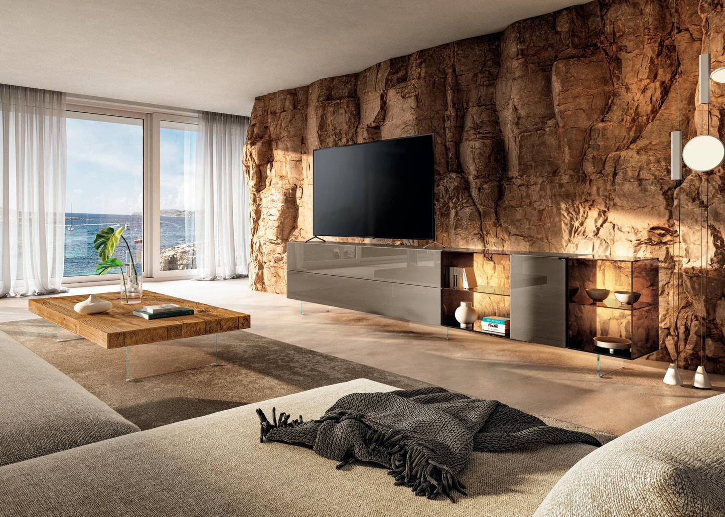 36E8 GLASS TV UNIT