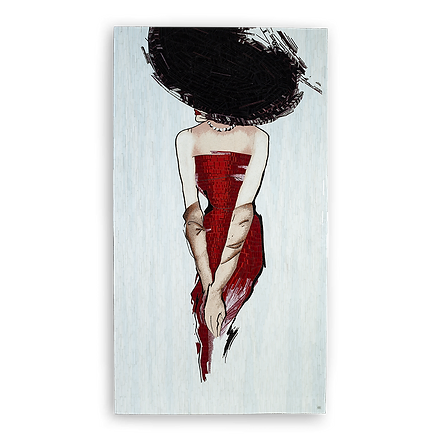 La Dame Au Chapeau- Scarlet - 46-0493