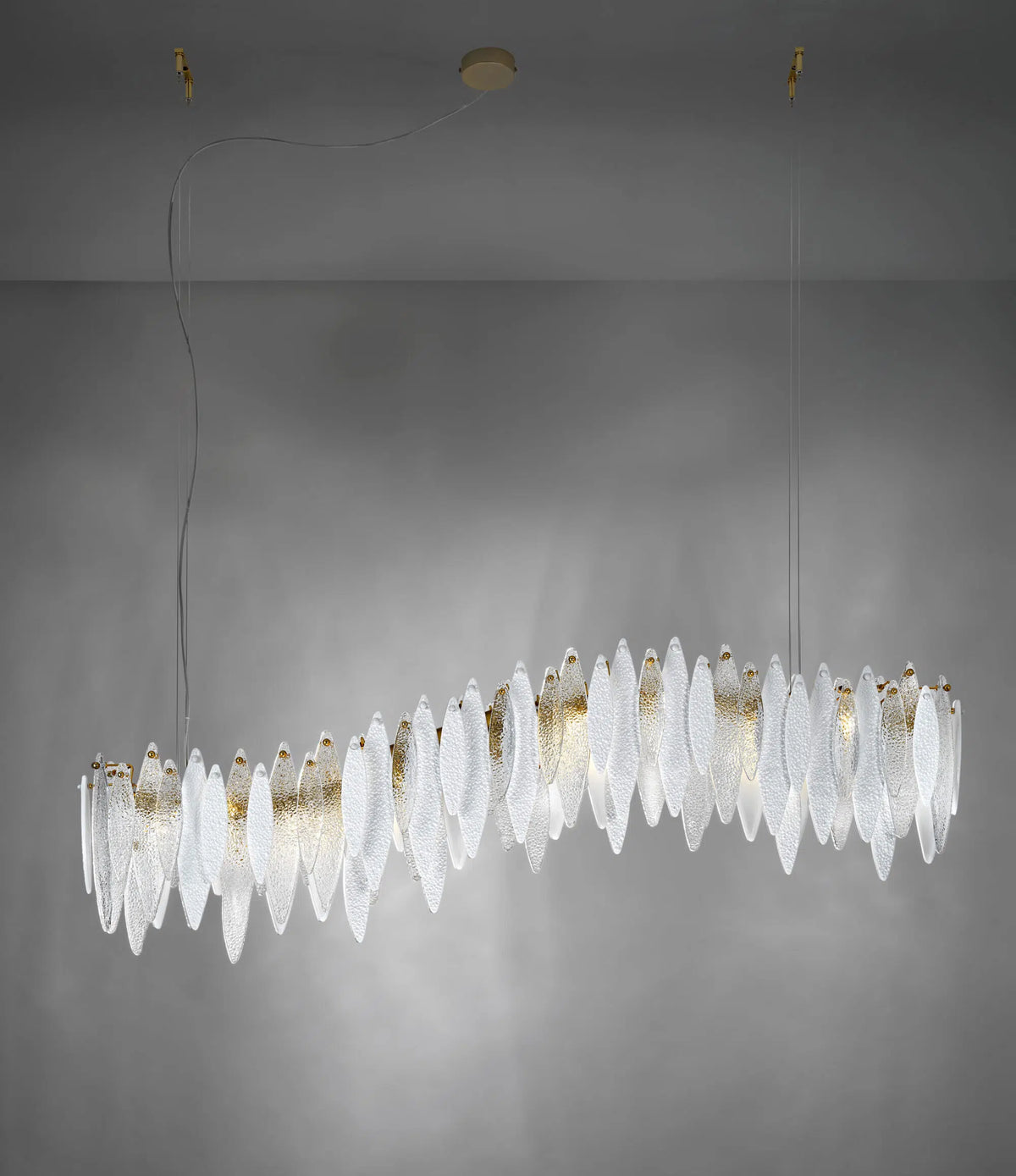Ice Rain long suspension Pendant